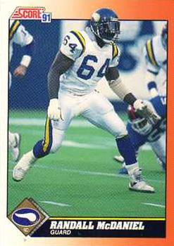 Randall McDaniel Minnesota Vikings 1991 Score NFL #375